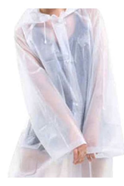 Generic Portable Breathable Raincoat With Hood Sleeves
