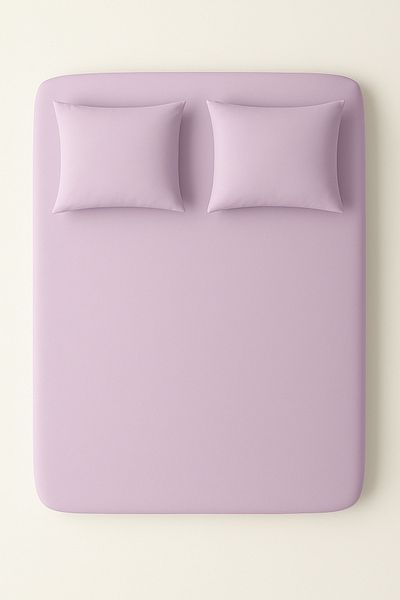 sutra 100% Cotton Satin Solid Color Double Fitted Sheet Set