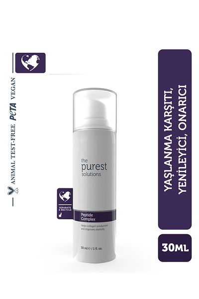 The Purest Solutions سيروم العناية بالبشرة الببتيد المجدد والمضاد للشيخوخة 30 مل (مركب الببتيد)