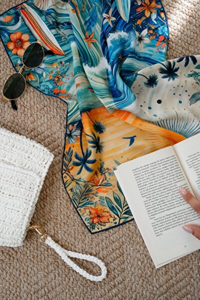 Velouté Spirit of Summer 100% Silk Satin Women's Scarf