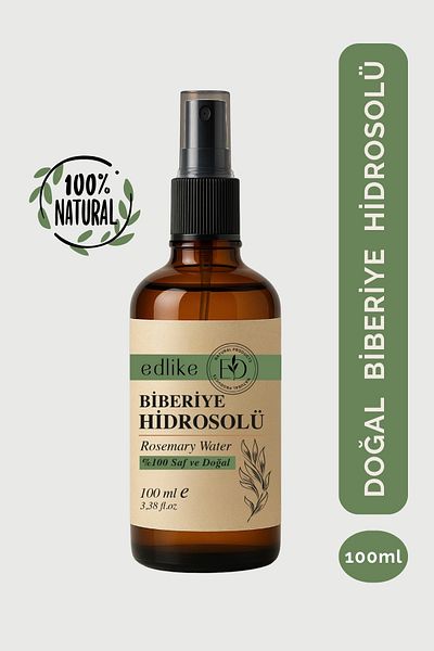 EDLIKE Rosemary Water Anti-Spill-Fast Hair Growth Effective 100% Natural and Pure Hair Tonic Hydrosol 100 ml