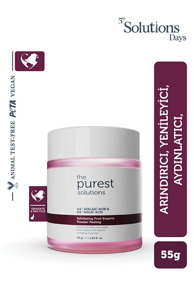 The Purest Solutions Enzyme Peeling Powder Cleanser 55gr - Azelaic and Malic Acid 0,6%