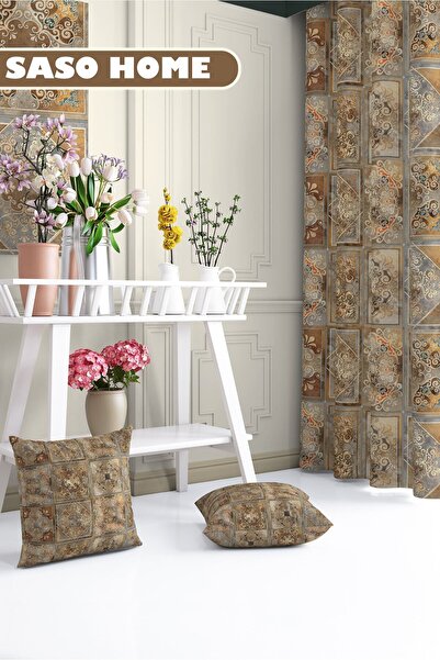 SasoHome Ethnic Ottoman Patchwork Patterned Decorative Gift Throw Pillow - Pillow Case