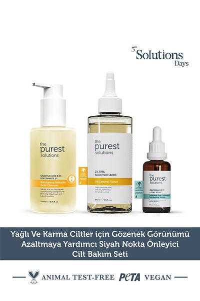The Purest Solutions Ρουτίνα περιποίησης δέρματος που βοηθά στη μείωση της εμφάνισης των πόρων για λιπαρές και μικτές επιδερμίδες