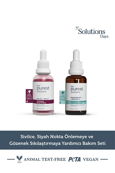 The Purest Solutions Set de îngrijire pentru a ajuta la prevenirea acneei, a punctelor negre și a strânge porii