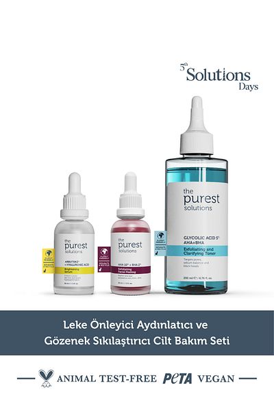 The Purest Solutions Σετ περιποίησης δέρματος για λάμψη και σύσφιξη των πόρων για να βοηθήσει στην πρόληψη των κηλίδων