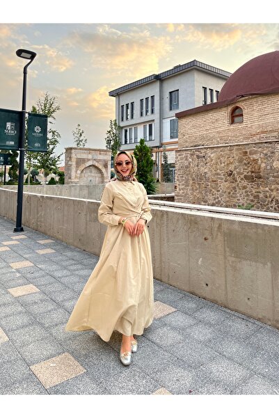 W WARGA Καλοκαιρινό φόρεμα με ζωσμένες πλαϊνές τσέπες