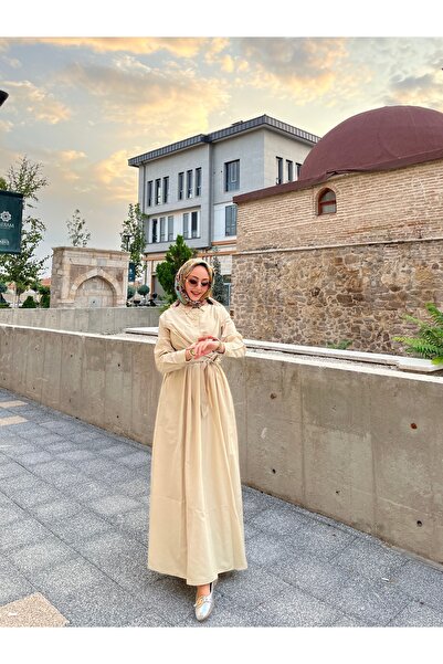 W WARGA Καλοκαιρινό φόρεμα με ζωσμένες πλαϊνές τσέπες