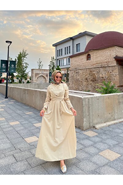 W WARGA Καλοκαιρινό φόρεμα με ζωσμένες πλαϊνές τσέπες