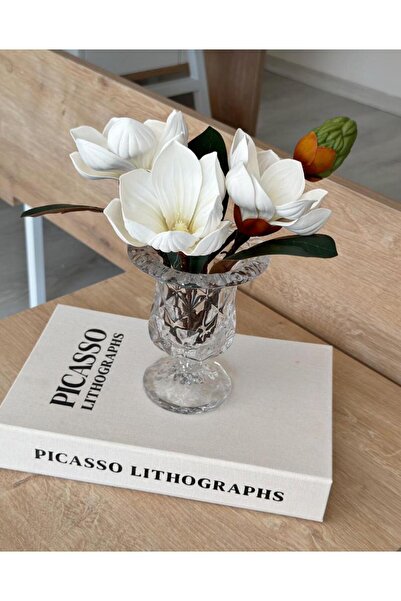 Pembeli Kızın Butiği KÜÇÜK BOY LÜKS MANOLYA BUKETİ BEYAZ