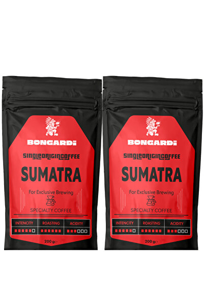 Bongardi Coffee Sumatra Single Orjin Yöresel Nitelikli Kahve Seti 2x200g (ÇEK...