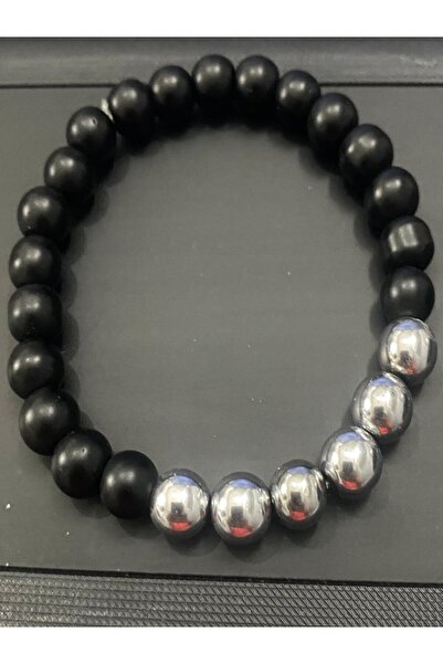 KANERUZ Hematite - Matte Onix Natural Stone Bracelet