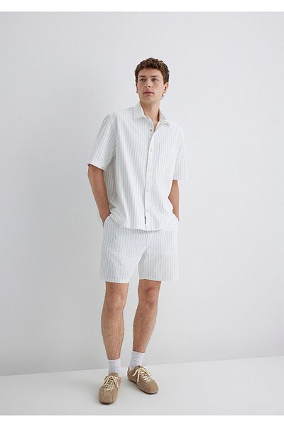 Mavi Striped Blue Shorts 0410261-85440
