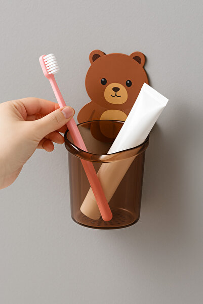 ARVALE 1 Adet Kozmetik Düzenleme Diş Fırçalık Ayı Figürlü