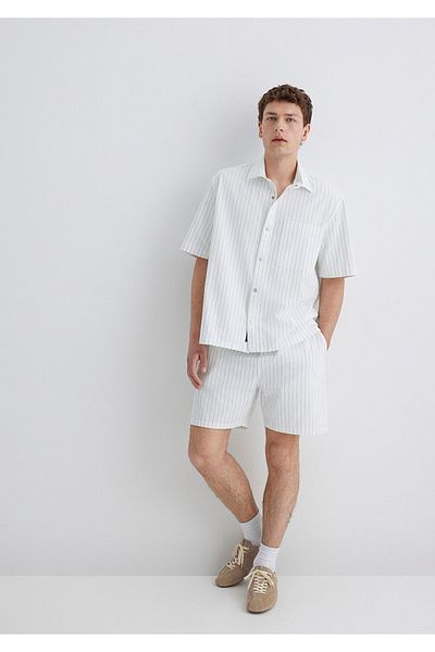 Mavi Striped Blue Shorts 0410261-85440