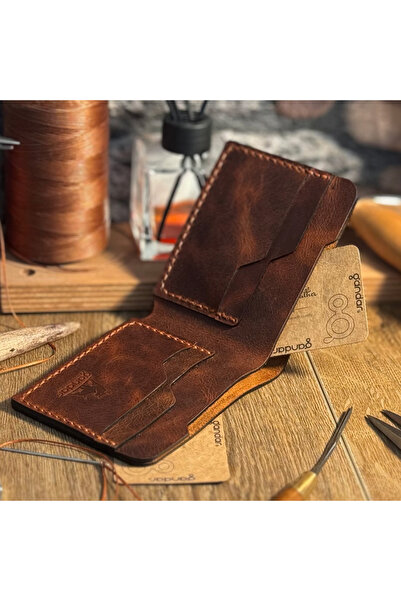 gandar موديل Turalis / محفظة كلاسيكية أنيقة من الجلد الطبيعي مع حامل البطاقات...