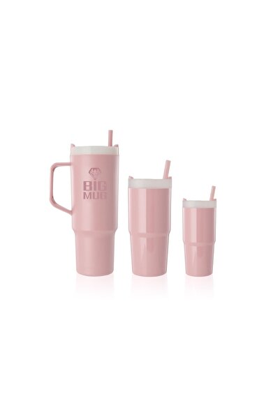 Comprox Tritan Big Family – 3'lü İç İçe Geçebilen Pipetli Bardak mug Seti - AİLE BOYU 3 LÜ MUG