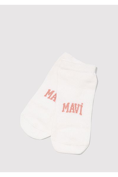 Mavi Logo Printed White Booties Socks 1912784-620