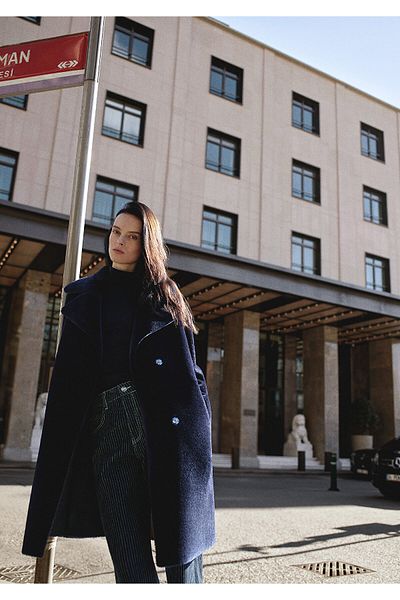 Mavi Тъмносиня изкуствена кожа Свободна кройка / Свободна удобна кройка 1110585 -86415