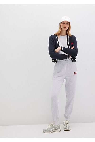 Mavi Graue Jogginghose mit Logo-Aufdruck - 1010757 -85438