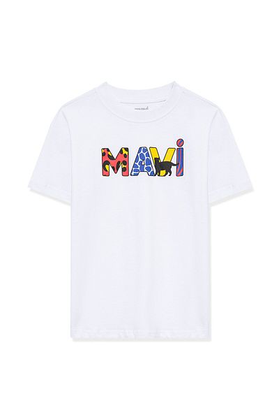 Mavi Logo Printed White T-Shirt Loose Fit / Loose Relaxed Fit7610193-620