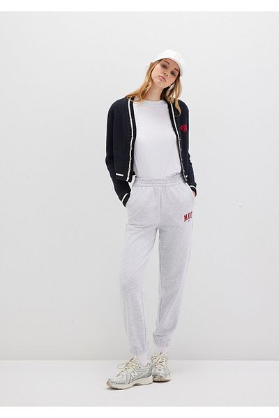 Mavi Graue Jogginghose mit Logo-Aufdruck - 1010757 -85438