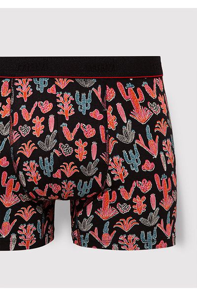 Mavi Cactus Patterned Black Boxers 091122 -900