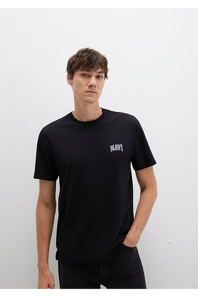 Mavi Emblémával nyomtatott fekete póló Normal Fit / Normal Fit0611714-900