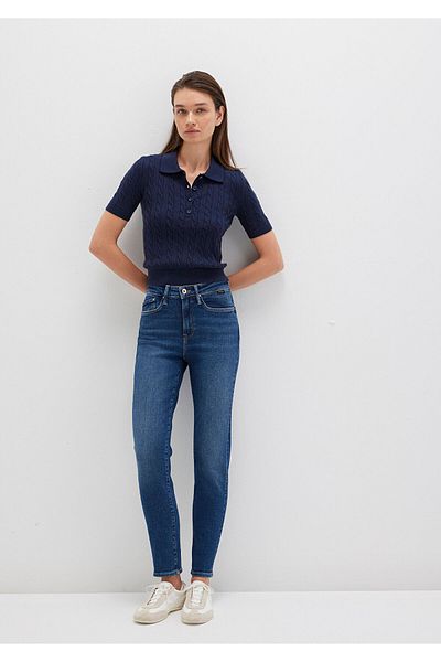 Mavi Cindy Cindy Gold Shape Ciemne spodnie jeansowe 100277-33687