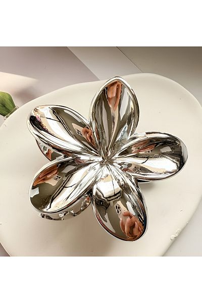 cityvision Silver Color Lotus Buckle 7 cm