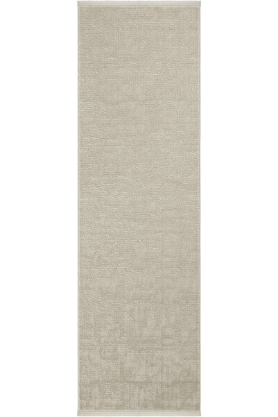 Cool Halı Safir 8609 Gri Yolluk Uzun Antre Hol Koridor Halısı Makine Dokuması Modern Yatak Odası Halı Yolluk