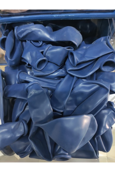 Zanzibar Lacivert Balon 12" - 30 cm Lateks Lacivert Renk Balon 10'lu Paket