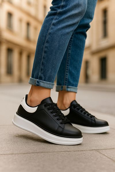 Nstil Casual γυναικεία αθλητικά παπούτσια με κορδόνια Άνετη ελαφριά χοντρή σόλα 525G