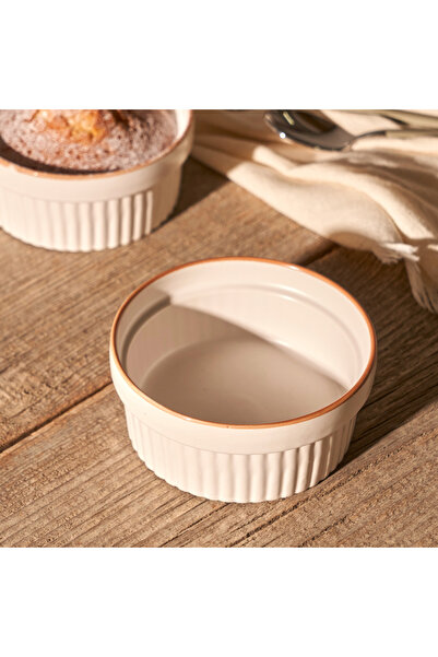 Bella Maison Set of 2 Soufflé Dishes Vislo White-Brown (290 ml)