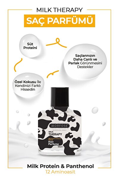 Morfose Milk Therapy Saç Parfümü 100 ml + Original Saç Parfümü 100 ml