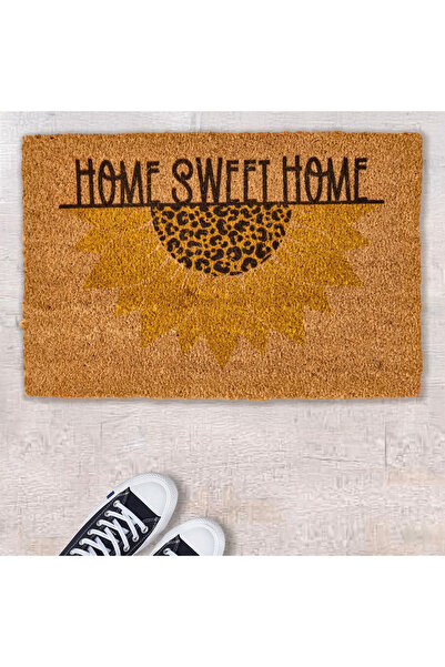 Chilai Home Die Sonne Koko Ayçiçeği Desenli Kapı Paspası - Renkli - 40x60 cm