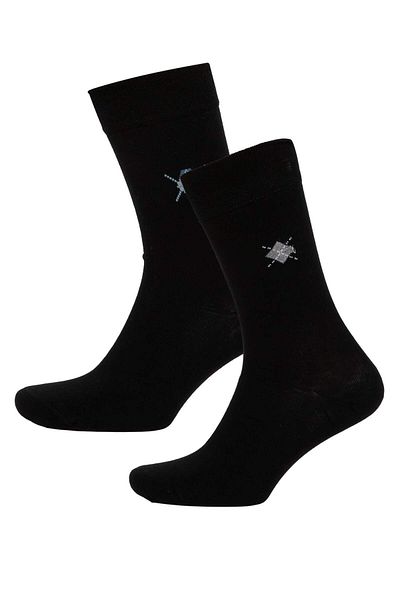 DeFacto Men's Seamless 2-Piece Bamboo Long Socks D3776Axns