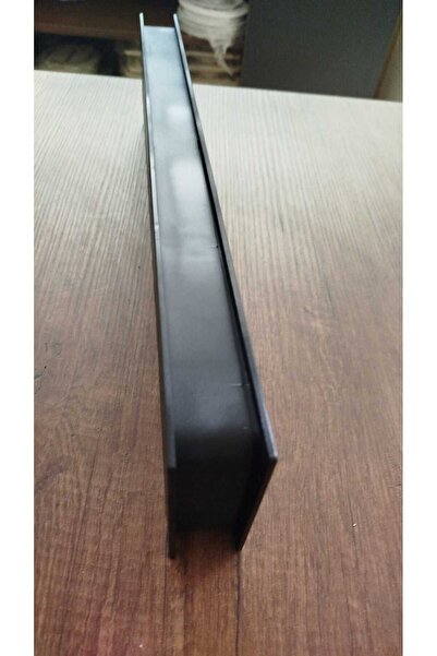 ÇELİK MENFEZ KAPI MENFEZİ 45X10 CM OLCUSUNDE PLASTİK-MAT SIYAH