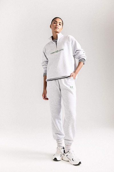 DeFacto DeFactoFit Sportsman Jogger Sweatpants Standard Fit Standard μήκους μέσης με ελαστικό πόδι με τσέπες με κορδόνια