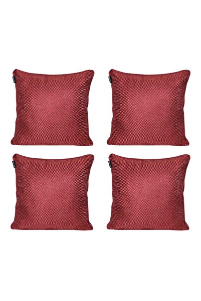 GOCCIA HOME Husă de pernă decorativă din 4 piese, cu textură de răchită, moal...