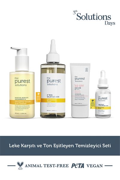 The Purest Solutions Σετ καθαρισμού κατά των ατελειών και εξισορρόπησης του τόνου