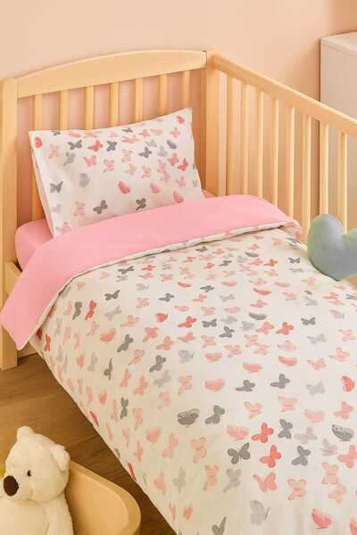 Babynia طقم غطاء لحاف فردي للمراهقين مصنوع من القطن بنسبة 100% للأطفال مع فرا...