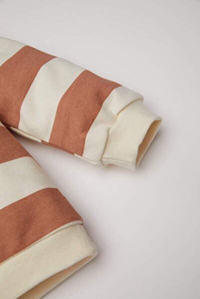 DeFacto Baby Girl Disney Mickey & Minnie Crew Neck ριγέ φούτερ D3833A524AU