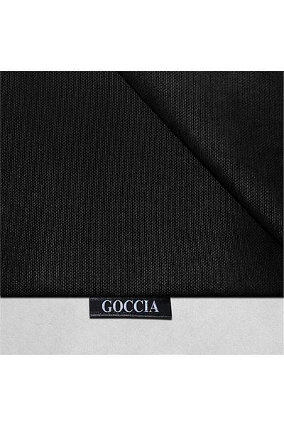 GOCCIA Κάλυμμα μαξιλαριού ριχτάρι 4 τεμαχίων με βελούδινη υφή μαύρο