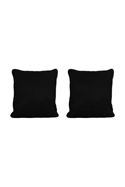GOCCIA HOME Husă de pernă decorativă din 2 piese, cu bordură, stil boem, moal...