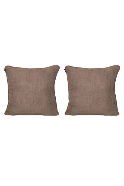 GOCCIA HOME Set de 2 huse de pernă cu nervuri cu design special Bitter Brown