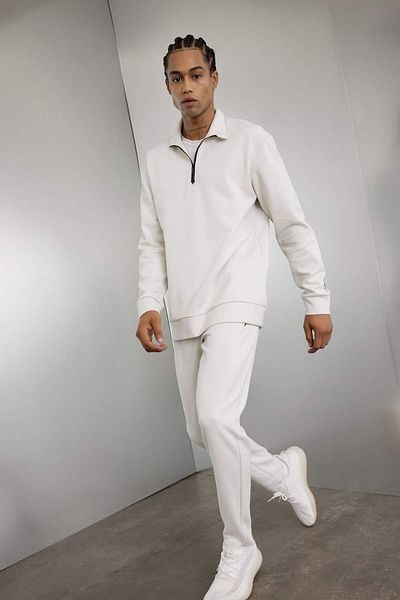 DeFacto Pantaloni de sport Jogger cu picior drept, cu buzunare, cu talie elastică, slim fit, 25k 801004751