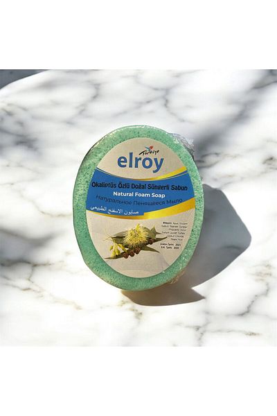 elroy صابون إسفنجي طبيعي بخلاصة الأوكالبتوس