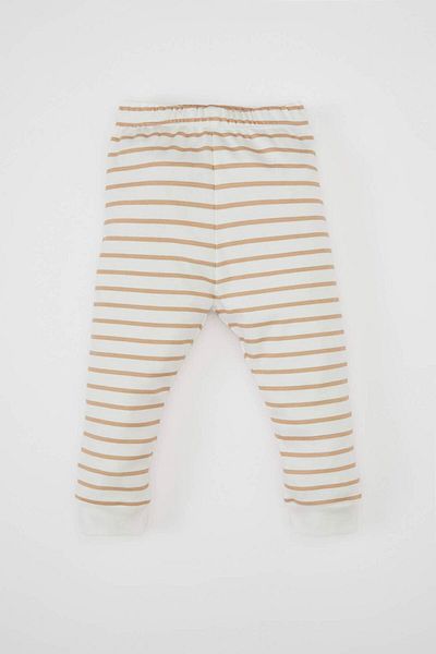 DeFacto Set pijamale cu dungi pentru bebelusi - maneca lunga, talie elastica, scop lung D1777a524au