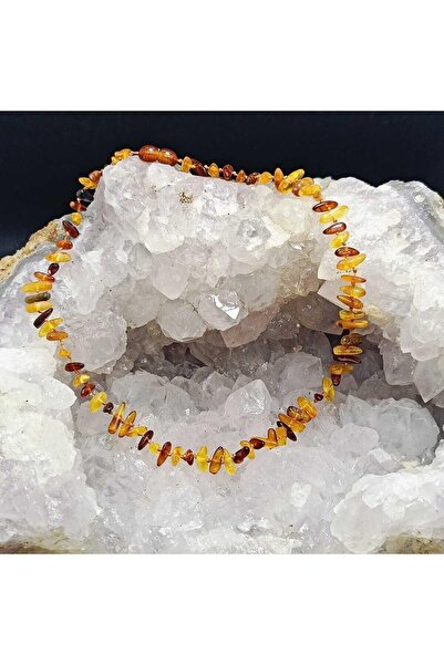 gemsartdeco Bebek Kehribar Kolye Doğaltaş